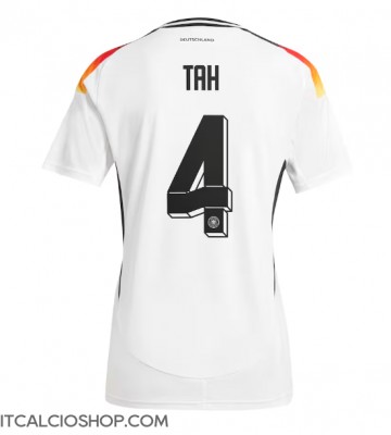 Germania Jonathan Tah #4 Prima Maglia Femmina Europei 2024 Manica Corta